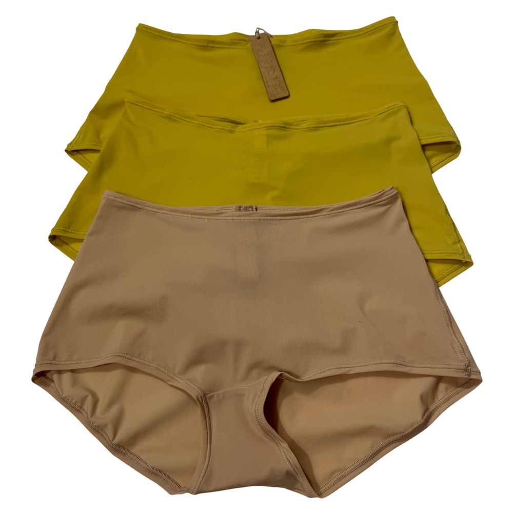 SKIMS Jelly Sheer Boy Short Lot of 3 Topaz Clay XXS